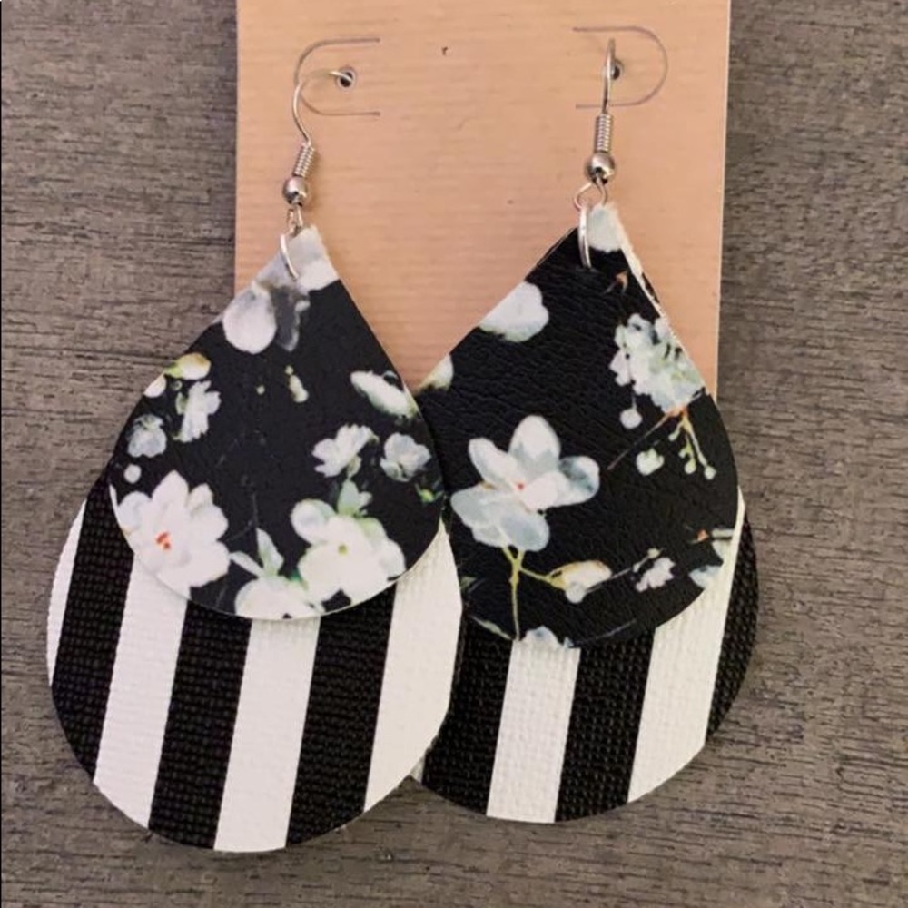 New Faux Leather Earrings